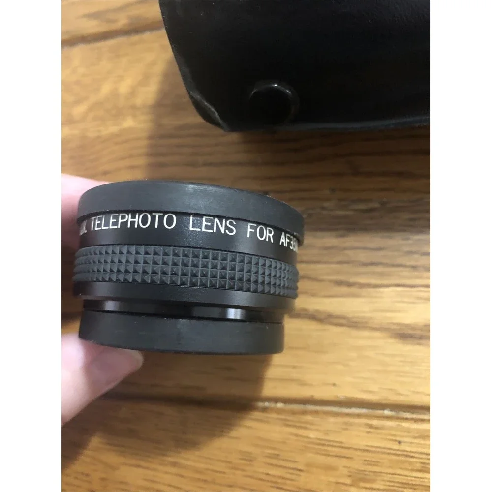 Amcam 508 Telephoto & Wide Angle Lens Kit for Canon AF35M - With Case & Covers